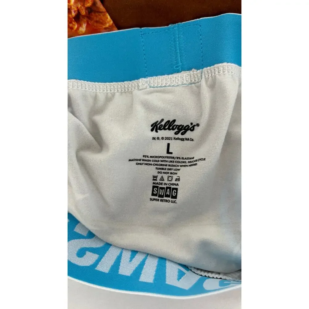 SWAG Cereal Aisle Boxer Briefs Cocoa Krispies Mens Size Large Brown New Kelloggs
